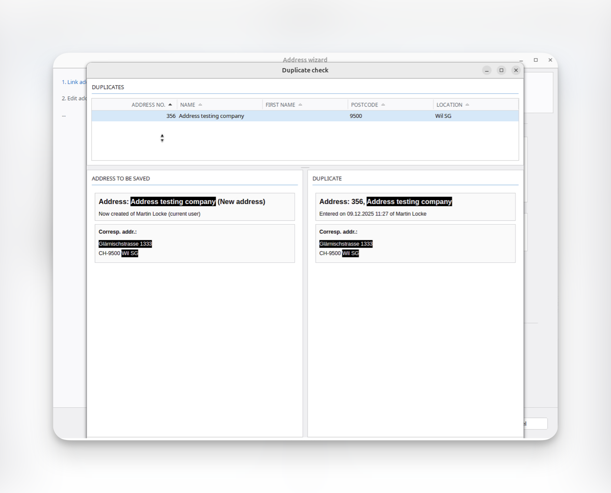 Map Shipping addresses